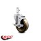 Service Caster 4 Inch High Temp Phenolic Wheel Swivel 7/8 Inch Square Stem Caster with Brake SCC-SQ20S414-PHSHT-TLB-78 - alternate 2